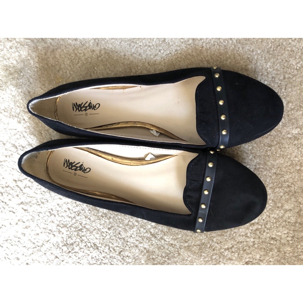 🔶 Black Suede Flats